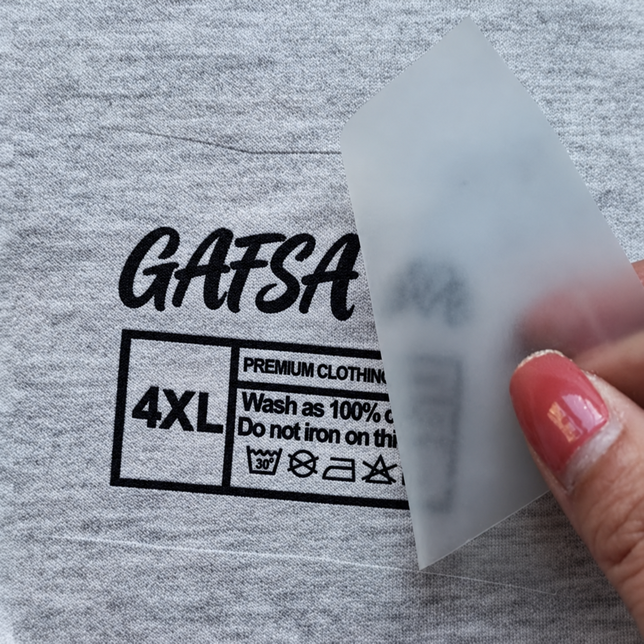 Custom Private Label Tyvek Clothing Labels